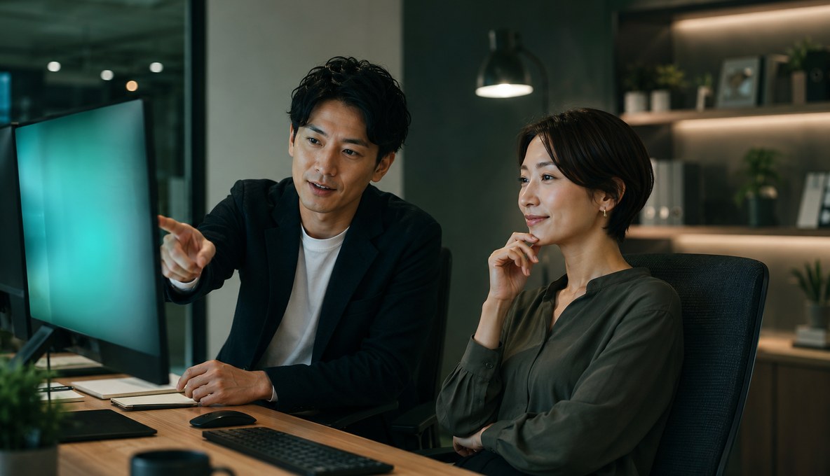 AIと対話しながら分析結果を確認する運用担当者