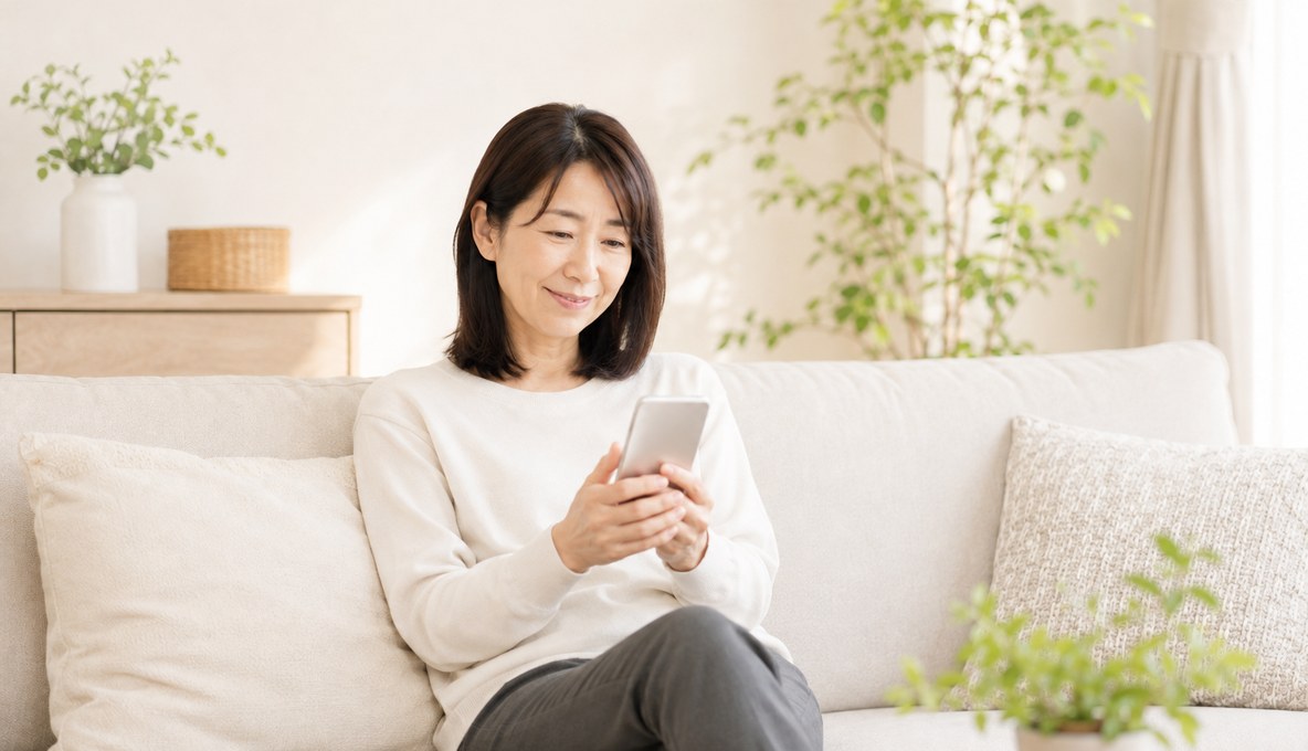 AIと会話しながら買い物を楽しむ様子