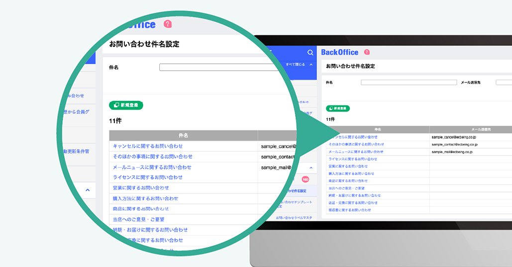 問い合わせ管理